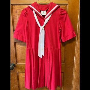 Laura Ashley 1980s vintage girls sailor dress